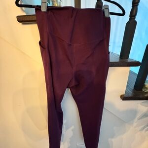 Girlfriend Collective Maroon Leggings